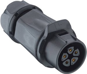 Złącze męskie okrągłe Lumberg 0262 07, styki:7, 500 V, 12 A, 1 szt.