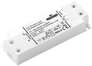 Dehner Elektronik SE 15-24VF (24VDC) Transformator LED, Sterownik LED  Stałonapięciowy 15 W 0.625 A 24 V/DC Możlowość stosowania w meblach, Zabezpieczenie przed przeciążeniem, Zabezpieczenie przed przepięciem 1 szt.