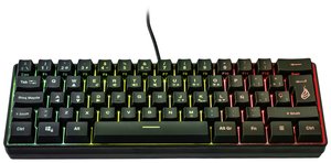 Klawiatura mechaniczna SureFire KingPin X1 60% RGB w języku hiszpańskim Klawiatura gamingowa Surefire Gaming KingPin X1 Hiszpański, QWERTY