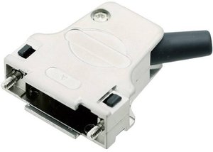 Obudowa złącza D-SUB encitech D45ZF37-RGL-K 7960-0208-14, odlew cynkowy, 45 °, 1 szt.
