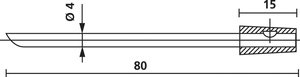 Trzpienie zamienne do NA8/10 NA8/10 PRONG-ML HellermannTyton 621-60810   Zawartość: 1 szt.