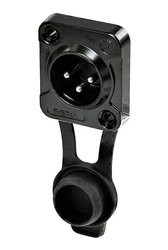 Złącze męskie XLR Rean AV RRX3M-Z-001-1 RRX3M-Z-001-1, mosiądz, złącze męskie do wbudowania, 1 szt.