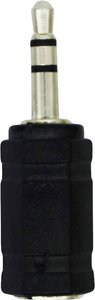 Adapter do słuchawek stereo - wtyk jack 3,5 mm na gniazdo 2,5 mm, czarny LogiLink CA1102  Jack Audio Przejściówka, adapter  czarny