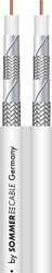 Kabel koncentryczny Sommer Cable 601-0960, Średnica zewnętrzna: 5.6 mm, RG59, 75 Ω, 110 dB, biały, Produkty w metrach bieżących