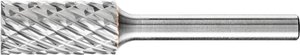 Frez z węglika wolframu, cylindryczny z uzębieniem czołowym 12x25 mm, trzpień ø 6 mm Ząbkowanie ALLROUND do wszechstronnego zastosowania Frez PFERD ZYAS 1225/6 ALLROUND 21001003, 12 mm x 65 mm , 1 szt.