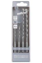Zestaw wierteł udarowych Wolfcraft  8456000 5 mm, 6 mm, 6 mm, 8 mm 1 zest.