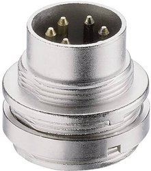 Złącze męskie okrągłe DIN SFV 71 Lumberg SFV 71 złącze męskie do wbudowania pionowego Ilość styków: 7  srebrny 1 szt.