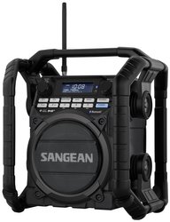 Radio na budowę Sangean U-4 DBT+ DAB+, UKW funkcja ładowania akumulatora, wielokrotne ładowanie, wodoodporny, wstrząsoodporny czarny