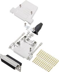Zestaw listew żeńskich D-Sub encitech DTSL09-T-JSRG-DBCS25-K 6355-0069-13, rzędy: 2, styki: 25, 180 °, 1 szt.