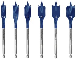 Zestaw wierteł frezujących do drewna Bosch Accessories 2608900332 14 mm, 16 mm, 18 mm, 20 mm, 22 mm, 24 mm Długość całkowita 152 mm Sześciokątny uchwyt 6 szt.