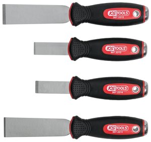 Zestaw dłut do skrobania ze stali nierdzewnej, 4 szt KS Tools 907.2210 907.2210