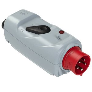 Wtyczka CEE Z WŁĄCZNIKIEM/WYŁĄCZNIKIEM PW 16 a 5-biegunowe 0-1 kontrola pola wirującego Złacze męskie CEE PCE 547155303 16 A 400 V