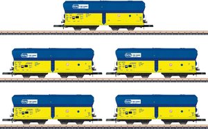 Wagon towarowy Falns Kohlenverkehr PKP, zestaw 5 Wagon towarowy zamknięty Märklin 086311 Z