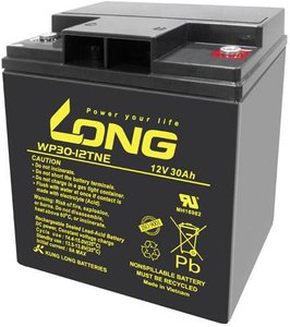 Akumulator ołowiowy Long WP30-12TNE WP30-12TNE, AGM, 12 V, 30 Ah