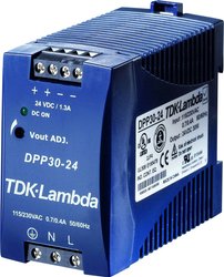 Zasilacz na szynę DIN TDK-Lambda DPP30-24, 24 V/DC, 1.3 A, 30 W