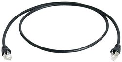 Kabel LAN Telegärtner L00000A0086, 1 m, RJ45, CAT 6a, S/FTP, 1.00 m, czarny