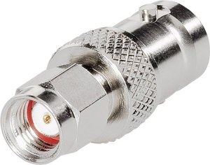Adapter SMA o odwróconej polaryzacji TRU COMPONENTS 1579264 złącze męskie SMA o odwróconej polaryzacji - złącze żeńskie BNC  1 szt.