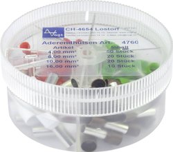 Zestaw końcówek rurkowych Vogt Verbindungstechnik 4760, 4 mm² - 16 mm², 100 szt.