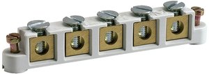 Listwa zaciskowa Fibox 6mm², 500 V, listwa zaciskowa typu 5 otworów Listwa zaciskowa Fibox 8600650
