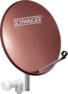 Schwaiger SPI5502SET2 jednostka zewnętrzna SAT (55 cm + podwójne LNB) dla maksymalnie dwóch uczestników Schwaiger SPI5502SET2 Antena satelitarna bez odbiornika Ilość uczestników: 2