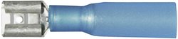 Konektor płaski żeński Vogt Verbindungstechnik 3906h z osłonką termokurczliwą Szerokość pokrycia: 6.3 mm Grubość pokrycia: 0.8 mm 180 ° niebieski 1 szt.