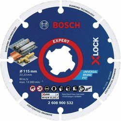 Bosch Accessories 2608900532 X-LOCK Tarcza tnąca diamentowa Średnica 115 mm Średnica otworu 22.23 mm metal 1 szt.