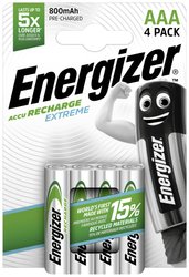 Akumulator AAA/R03 Energizer Extreme HR03, NiMH, 800 mAh, 1.2 V, 4 szt.