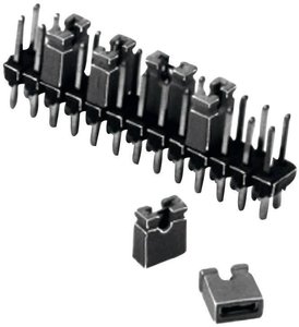 Zworka ze złączem żeńskim W & P Products 165-201-30-00 Wymiary siatki: 2.54 mm Ilość styków:2 Zawartość: 1 szt.