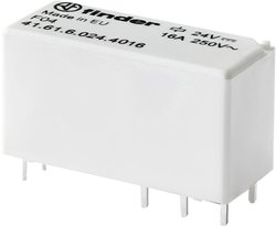 Mały przekaźnik wtykowy/do obwodów drukowanych, seria 41, bistabilny Finder 41.61.6.024.4016 Przekaźnik miniaturowy PCB