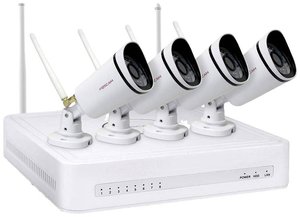 Foscam FN7108W-B4-1T 8-kanałowy zestaw do monitoringu Full HD WLAN z 4 kamerami monitorującymi Foscam  FN7108W-B4-1T WLAN IP-Zestaw monitorujący 8-kanałowy z 4 kamerami 1920 x 1080 px