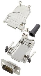 Zestaw listew męskich D-Sub encitech DTZF09-HDP15-W-K 6355-8063-01, rzędy: 3, styki: 15, 180 °, 1 szt.