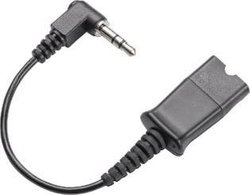 Kabel do telefonów komórkowych Plantronics 38324-01, czarny Adapter zestawu słuchawkowego Plantronics 38324-01