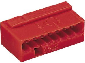 Złącze do puszki podtynkowej WAGO 243-808, PIN: 8, 100 V/AC, 6 A, 1 szt.