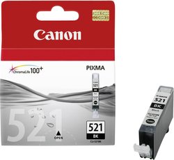 Tusz Canon CLI-521BK, oryginalny, foto czarny