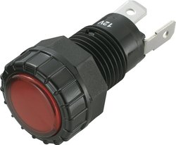 Lampka sygnalizacyjna LED TRU COMPONENTS TC-R9-122L1-01-BRR4 1587991, 120 mcd, 12 V/DC, 17 mm