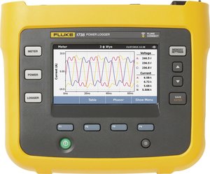 Analizator sieci Fluke 1738/EUS, 3-fazowy, z funkcją rejestratora, zaw. cegi