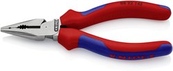 Kombinerki szpiczaste szczęki czernione uchwyty wielokomponentowe 145 mm Kombinerki Knipex 08 22 145, 145 mm, do warsztatu