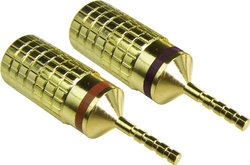 Kabel pin, pozłacany 1 Pair