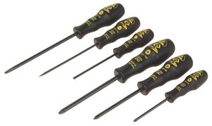 Zestaw wkrętaków do elektroniki ESD 5 szt. do śrub zabezpieczających z łbem sześciokątnym T08, T09, T10, T15, T20 Zestaw wkrętaków C.K  T4730ESD