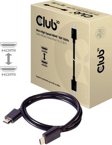 Kabel Club 3D Ultra High Speed HDMI™ 10K 120Hz 48Gbps wtyk/wtyk 1 m Kabel HDMI club3D CAC-1371 CAC-1371, 1.00 m