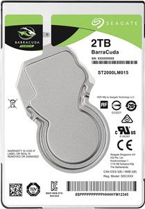 Seagate BarraCuda® 2 TB  Dysk twardy wewnętrzny, 2,5'' (6,35 cm) SATA 6 Gb/s ST2000LM015 Opakowanie zastępcze