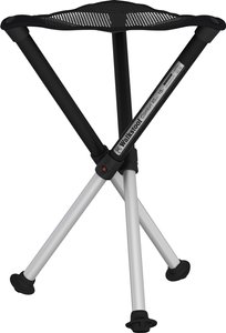 Krzesło składane Walkstool ComfortL, Comfort L, czarny, srebrny