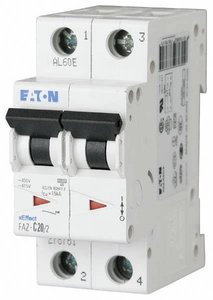 Wyłącznik automatyczny Eaton FAZ-C4/2 278752, 400 V/AC, 4 A