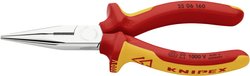 Szczypce płaskie, okrągłe Knipex 25 06 160, 160 mm, 61 HRC, VDE