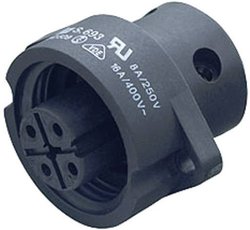 Złącze okrągłe binder 09-4224-00-04, Ilość styków: 3 + PE, 1 szt.