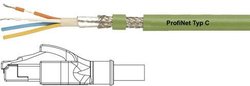 Kabel połączeniowy LAN, PROFInet C Helukabel 806411, 1 szt., RJ45, CAT 5e, SF/UTP, 2.00 m, zielony