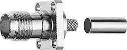 Złącze TNC Telegärtner J01011A0045 J01011A0045 złącze żeńskie do wbudowania 50 Ω 1 szt.