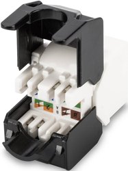 DIGITUS Professional CAT 5e, moduł Keystone klasy D, nieekranowane, beznarzędziowe połączenie montażowe Moduł RJ45 CAT 5e Digitus DN-93502 Keystone