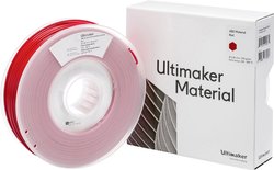 Filament do drukarek 3D ABS Ultimaker ABS - M2560 Red 750 - 206127, Średnica filamentu: 2.85 mm, 750 g, czerwony