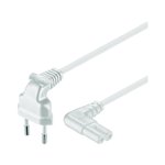 Kabel zasilający obustronnie kątowy, 5 m, biały (Goobay 97357)
